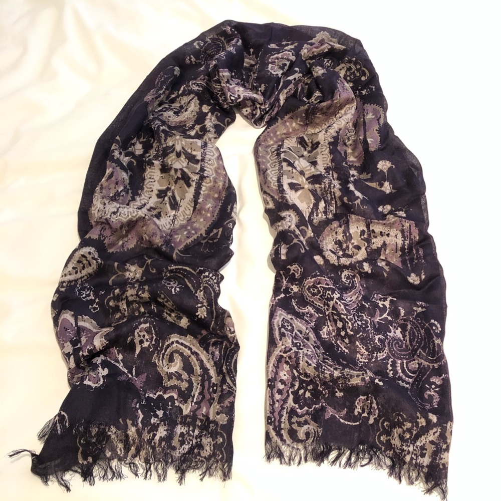 Purple Paisley Scarf